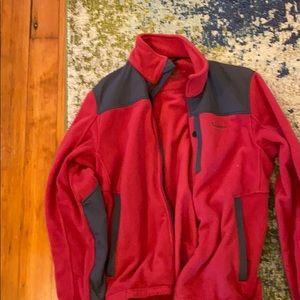 Llbean red jacket/fleece